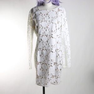Endless Rose cut out white dress size L